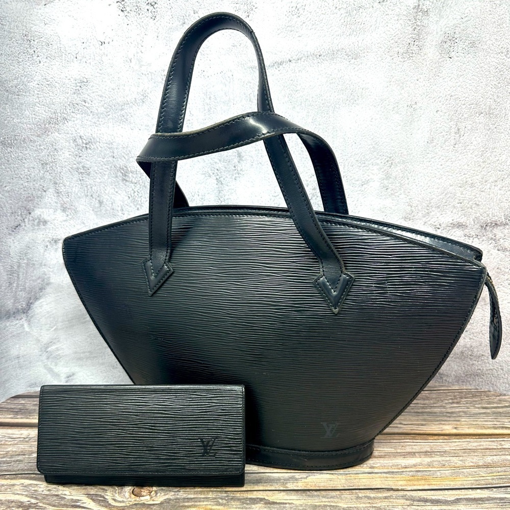 Louis Vuitton LV Saint Jacques Epi Vintage Black W/ Epi Wallet EUC​​